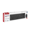 Promate Quiet Keys Wired Keyboard and 1200 DPI Mouse Combo - 3ala Za2wak