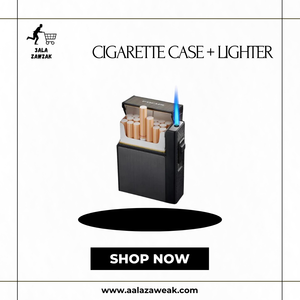 Cigarette Case + Lighter - 3ala Za2wak