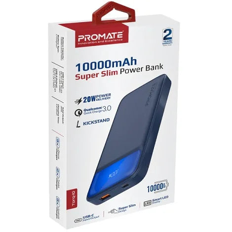 PROMATE 10000mAh Super-Slim Power Bank - 3ala Za2wak